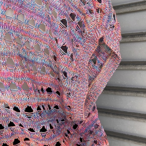 Crochet Multi Color Top Size M - Picture 5 of 8